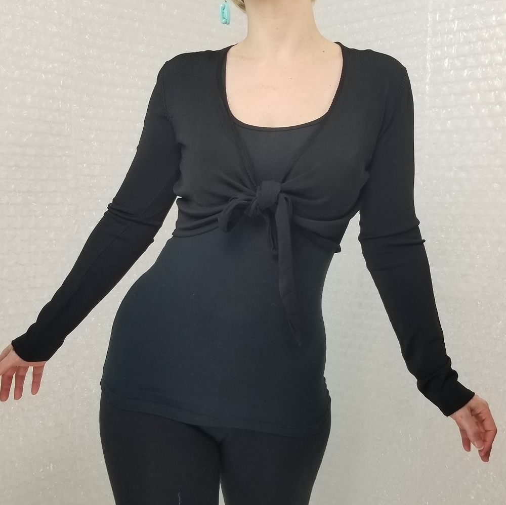 1990s Cejon crop wrap top - Picture 7 of 7